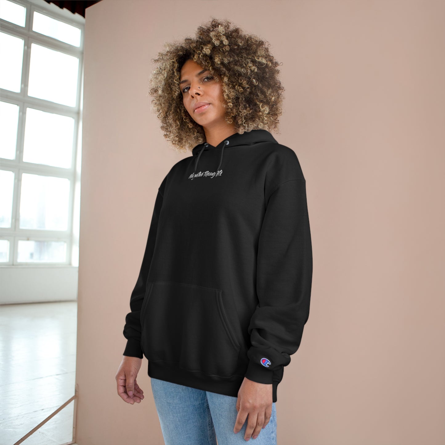 Negative Thoughts Oni Mask Champion Hoodie