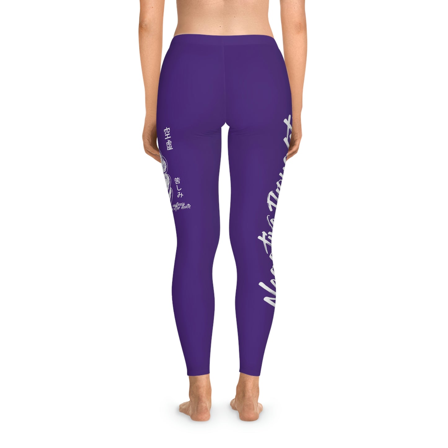 Negative Thoughts Oni Mask Purple Stretchy Leggings