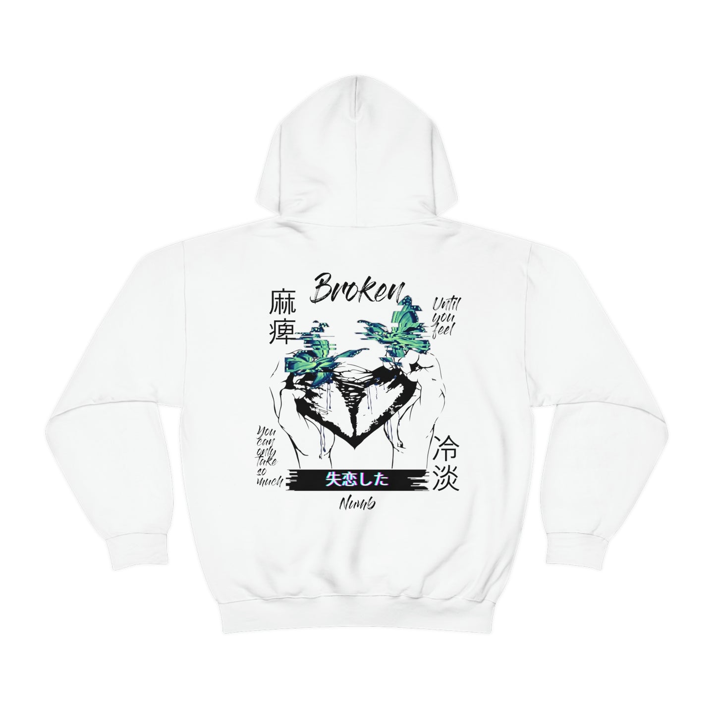 Negative Broken Heart Hoodie