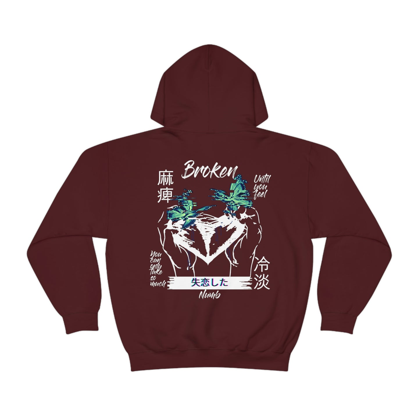 Negative Broken Heart Hoodie